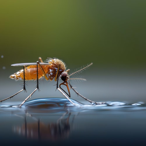Mosquito on water