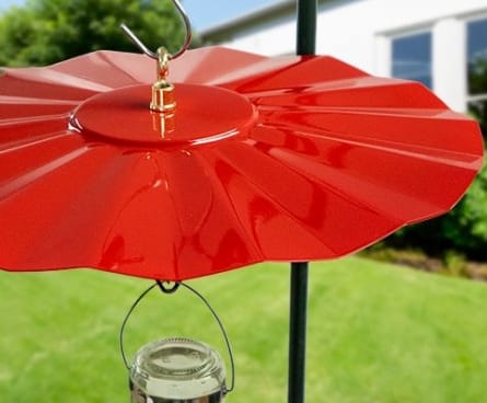 Red cover to go on top of bird feeders