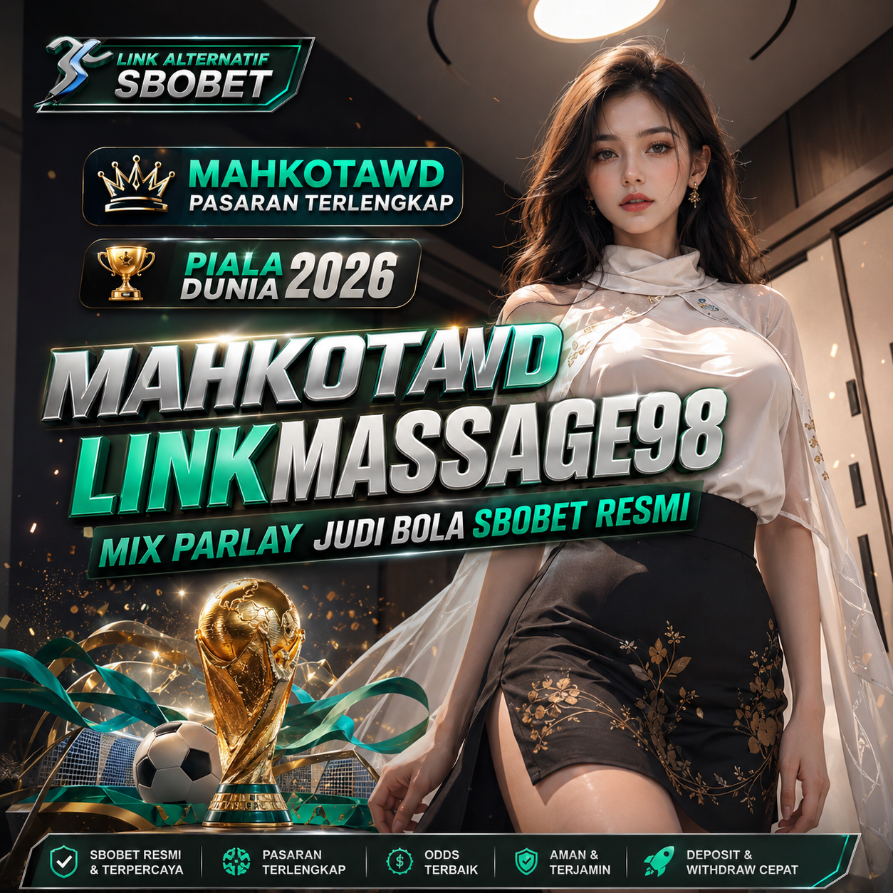About: Mahkotawd Link Massage98 Judi Bola Online SBOBET Asia Mix Parlay Acak Terpercaya