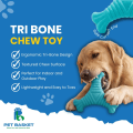 Tri Bone Squeaky Chew Toy for Dog thumbnail 4