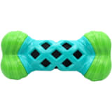 Cloth Grid Crinkle Bone Squeaky Chew Toy for Dog view 1