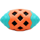 Cloth Grid Rugby Squeaky Chew Toy for Dog view 2