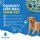 Checkered Squeaky Chew Oval Toy for Dog view 4