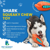 Shark Squeaky Chew Toy for Dog view 4