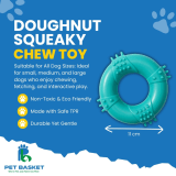 Doughnut Squeaky Chew Toy for Dog view 5