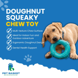 Doughnut Squeaky Chew Toy for Dog view 4