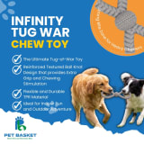 Infinity Tug War Squeaky Chew Toy for Dog view 4