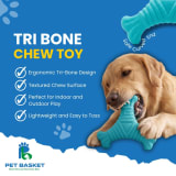 Tri Bone Squeaky Chew Toy for Dog view 4