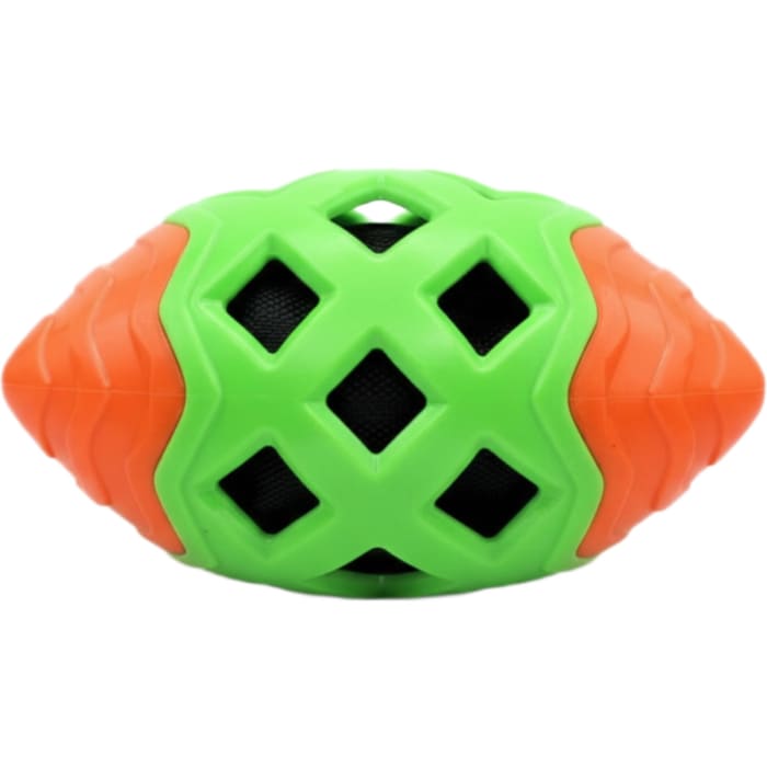 Cloth Grid Rugby Squeaky Chew Toy for Dog view 3