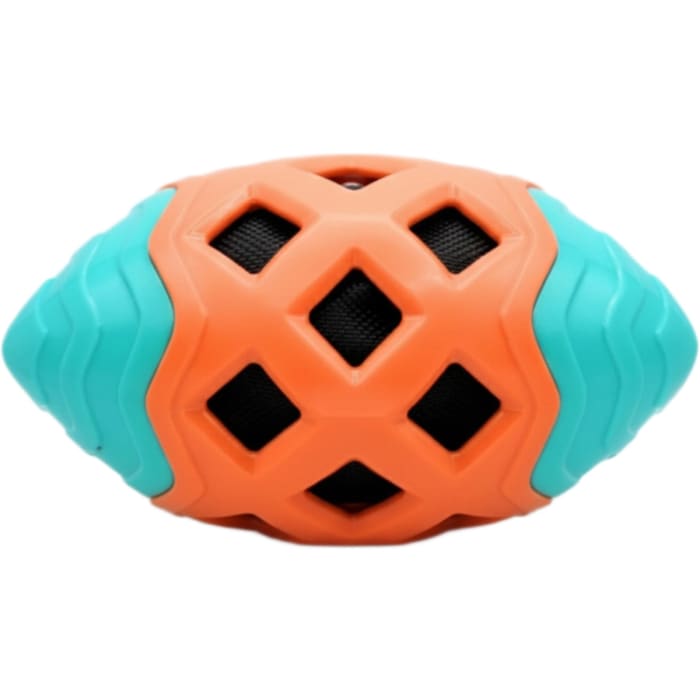 Cloth Grid Rugby Squeaky Chew Toy for Dog view 2