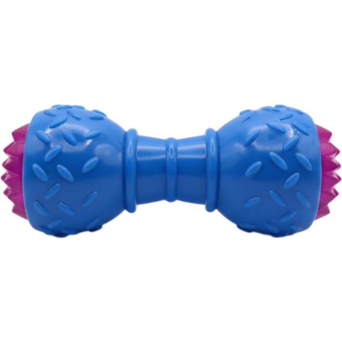 Glowing Dumbbell Squeaky Chew Toy for Dog view 1