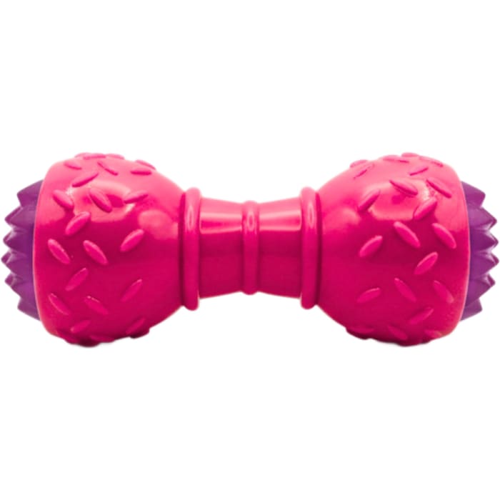 Glowing Dumbbell Squeaky Chew Toy for Dog view 2