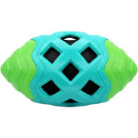 Cloth Grid Rugby Squeaky Chew Toy for Dog