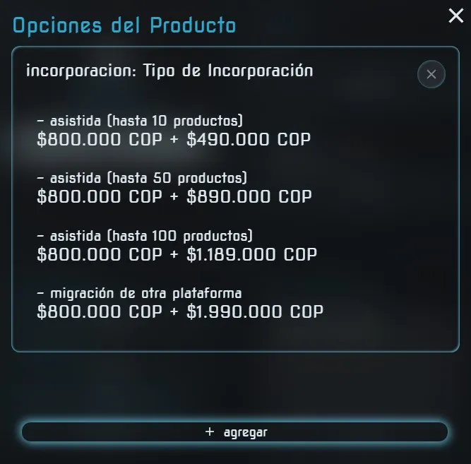 Valores de opciones con precios