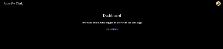 Dashboard view