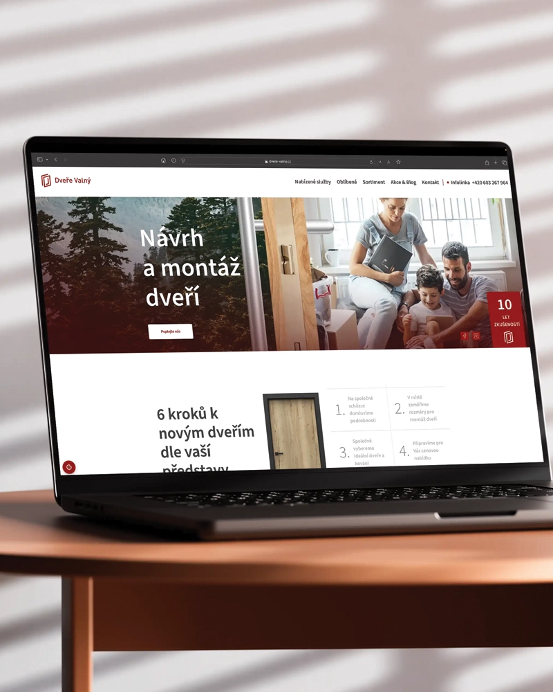 Web pre Dveře Valný