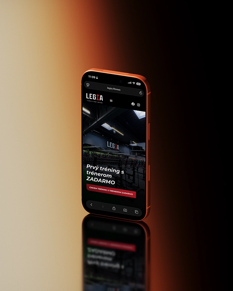 Web pre Legia Fitness