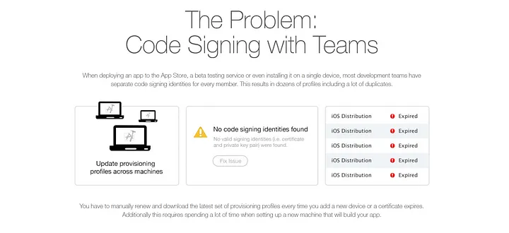 code signing probleme with teams