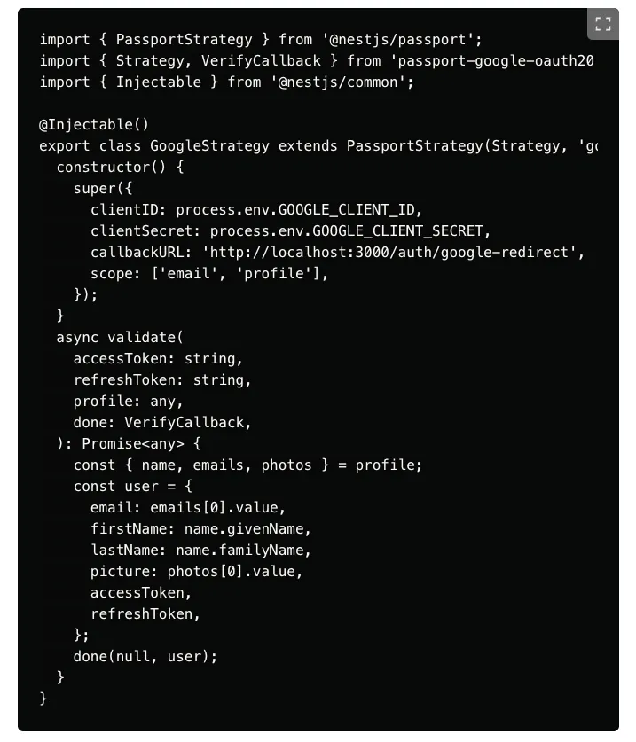 some example on google startegy implementation