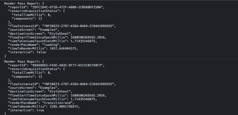 왼쪽이 Plain Object, 오른쪽이 StyleSheet API를 사용했을 경우