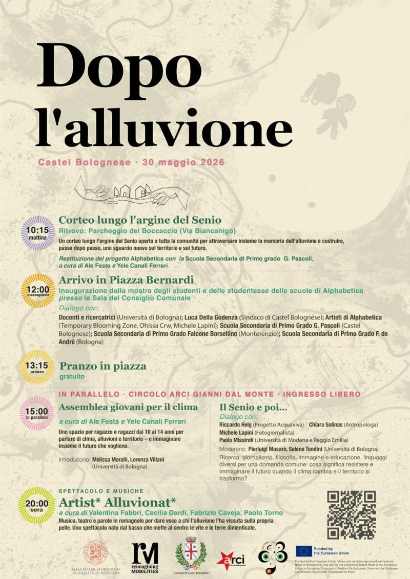 After the flood: il 30 maggio a Castel Bolognese la restituzione pubblica del progetto europeo ALPHABETICA After the flood: il 30 maggio a Castel Bolognese la restituzione pubblica del progetto europeo ALPHABETICA