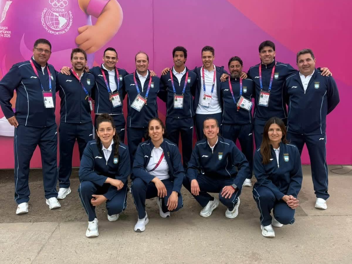 Delegación argentina completa.