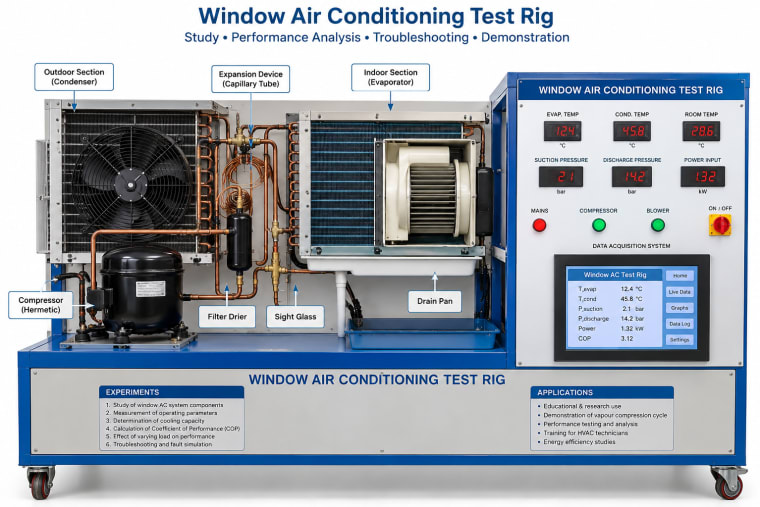 Window Air Conditioning Test Rig
