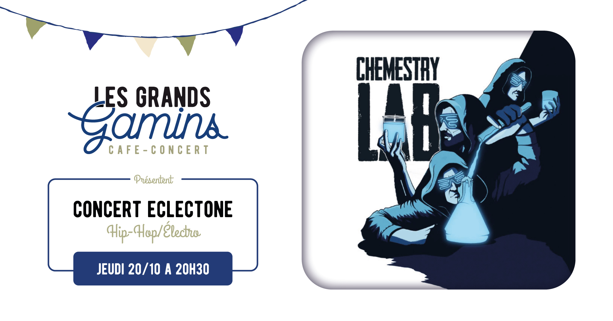 Concert ECLECTONE (HipHopElectro/Angers) Les Grands Gamins