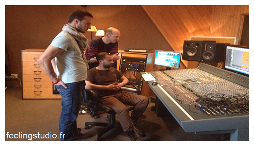 Session d'enregistrement live au Feeling Studio à Lille