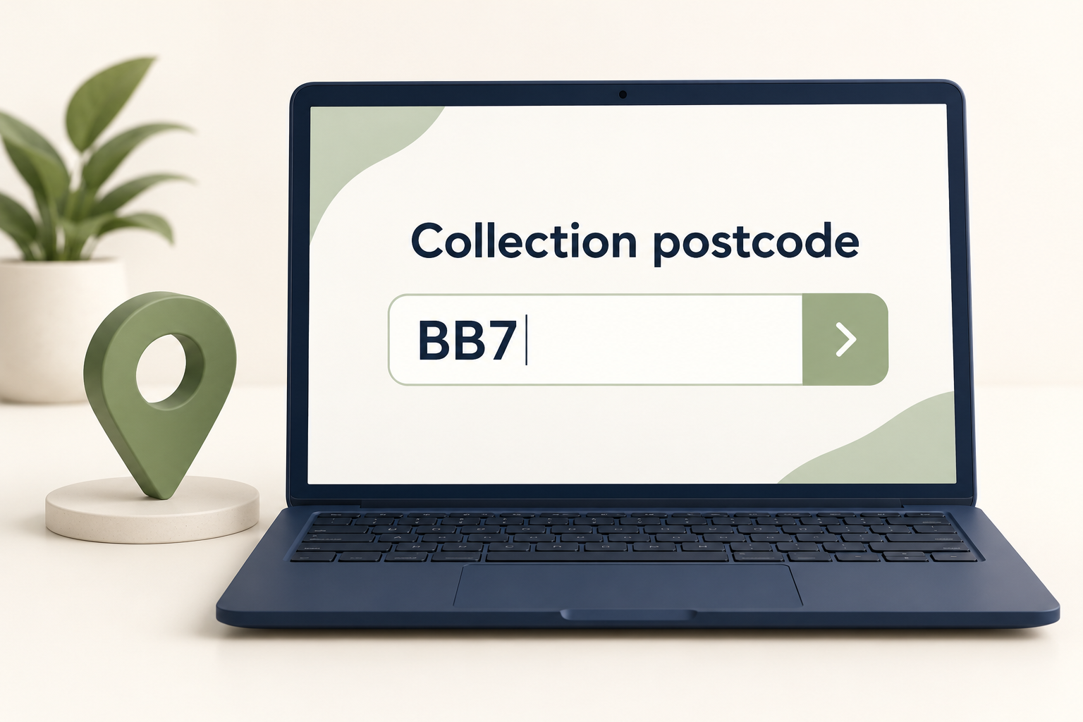 Clitheroe collection postcode illustration showing BB7