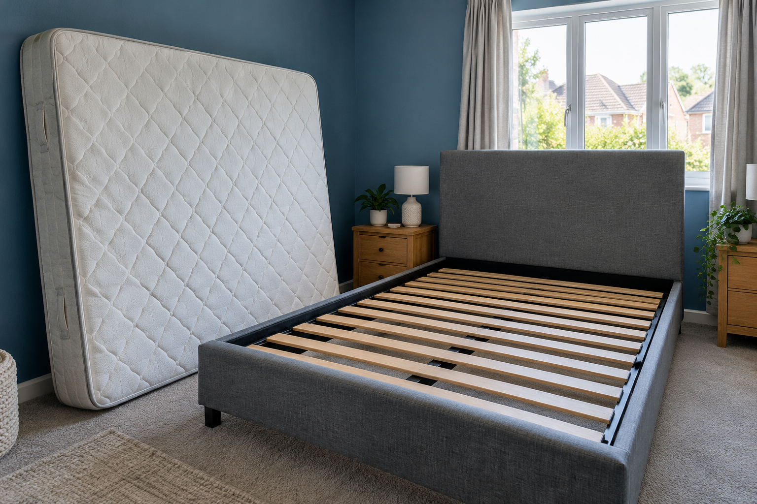Illustrative a mattress prepared as a separate bulky item