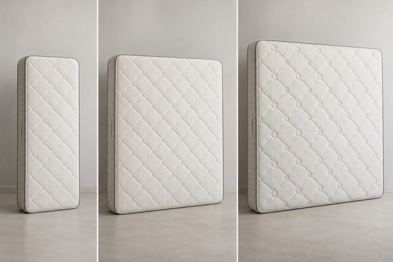 Illustrative common mattress sizes to help identify your item