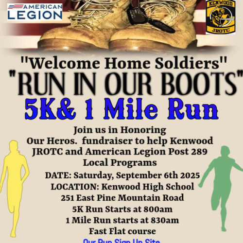 Run In Our Boots 5k - Welcome Home Soldiers