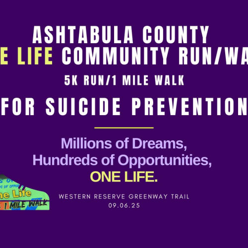 Ashtabula County One Life Community Run/walk