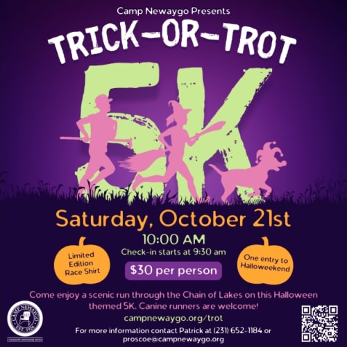 Camp Newaygo Trick-or-trot 5k Run/walk