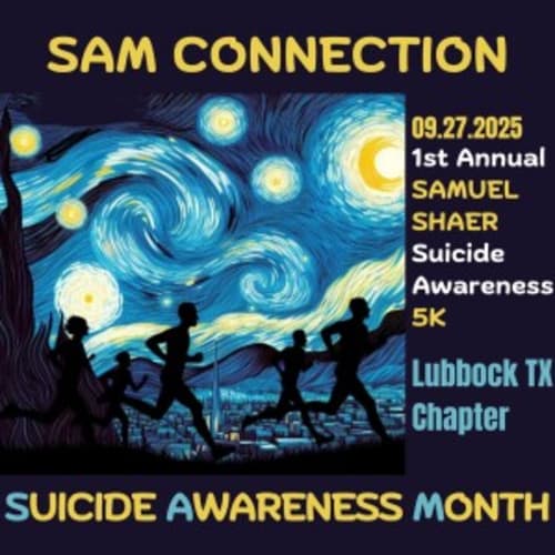 Samuel Shaer Suicide Prevention 5k, Lubbock Chapter