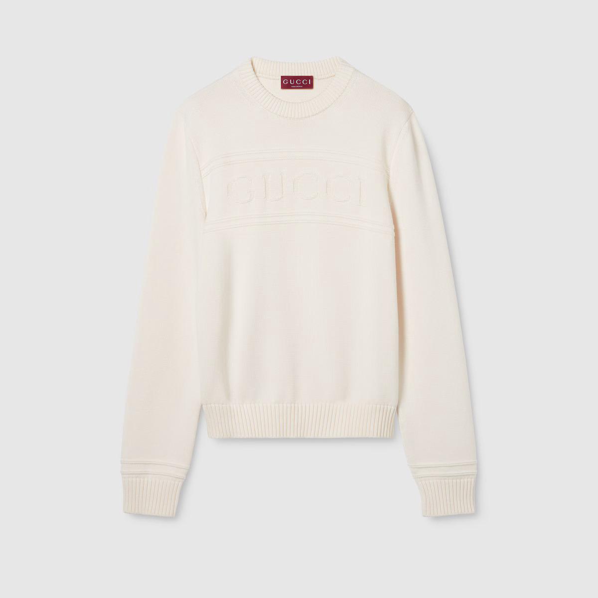 Knit cotton wool Gucci - White