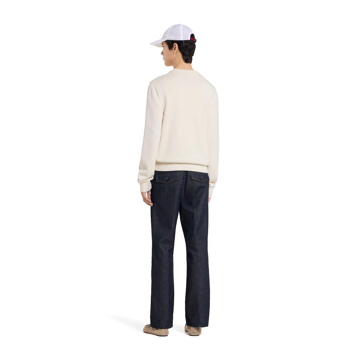 Knit cotton wool Gucci - White — фото 4