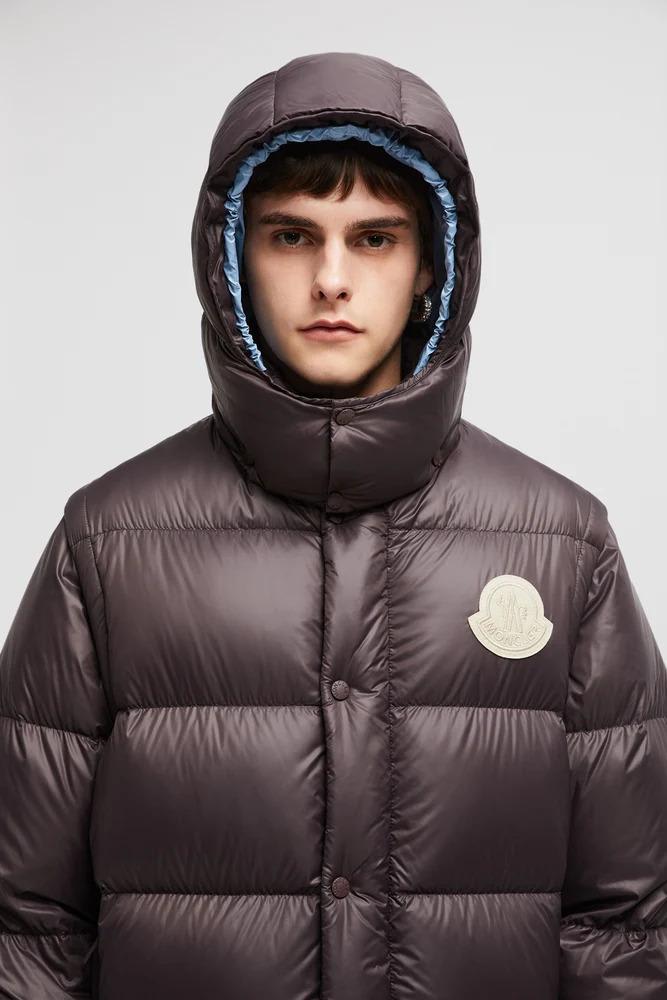 Пухова куртка Moncler Cyclone - Chocolate brown — фото 2