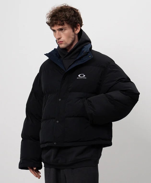 Куртка Balenciaga Loop Sports Icon Reversible Puffer Jacket — фото 2