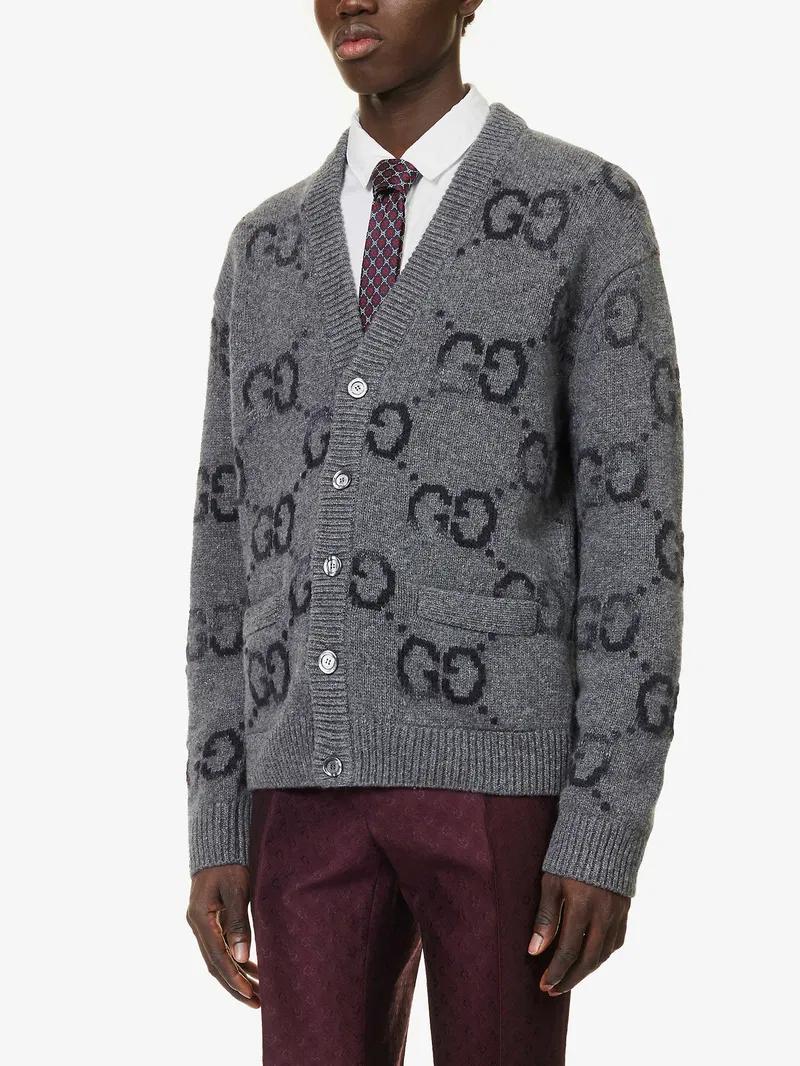 Кардиган Gucci - GG Intarsia Wool Cardigan