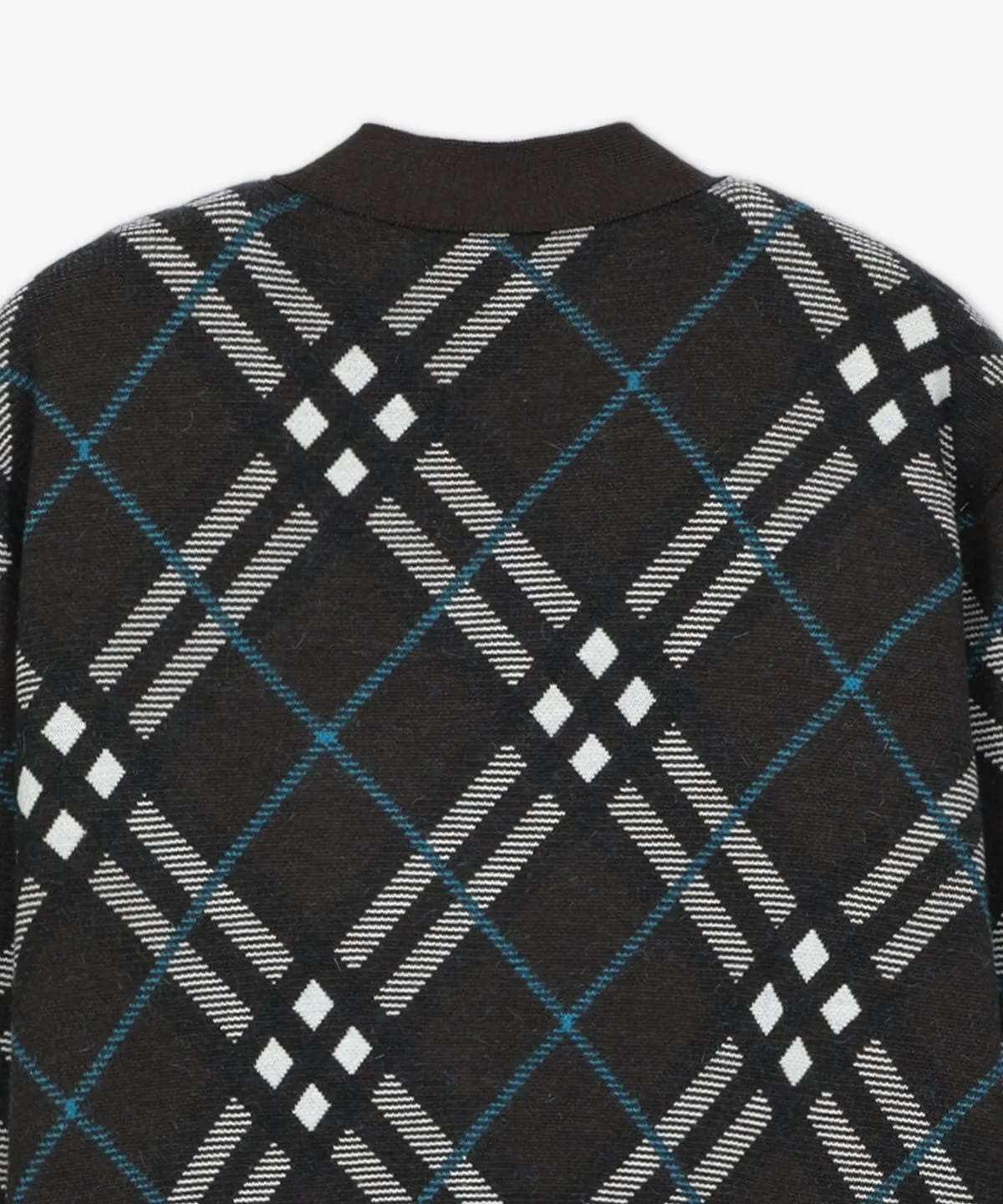 Светр Burberry check-print V-neck Cardigan — фото 4