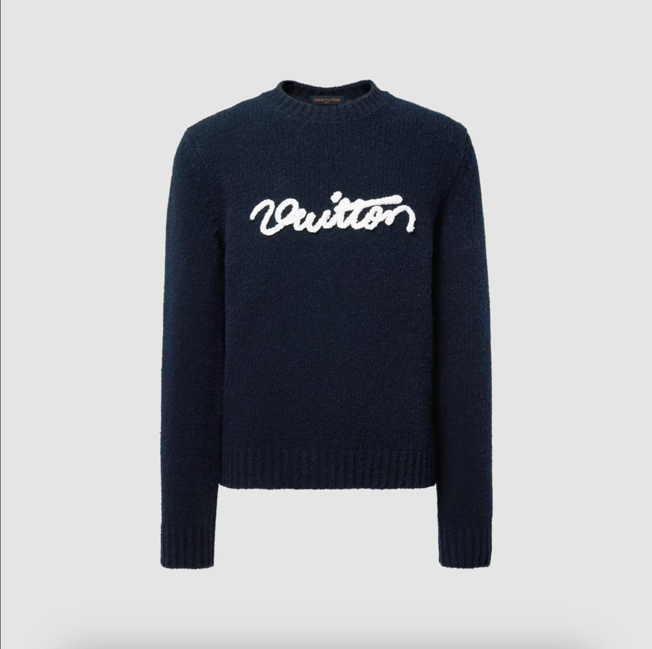 Светр Louis Vuitton - Embroidered Signature Long-Sleeved Crewneck