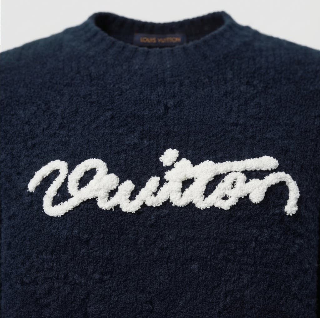 Светр Louis Vuitton - Embroidered Signature Long-Sleeved Crewneck — фото 2