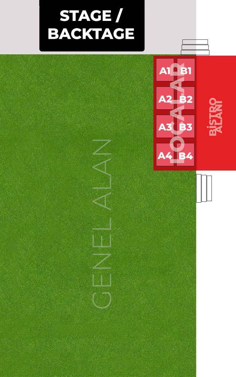 نقشه و پلان سالن Life Park — کنسرت Mahmut Orhan در استانبول ۲۰۲۶