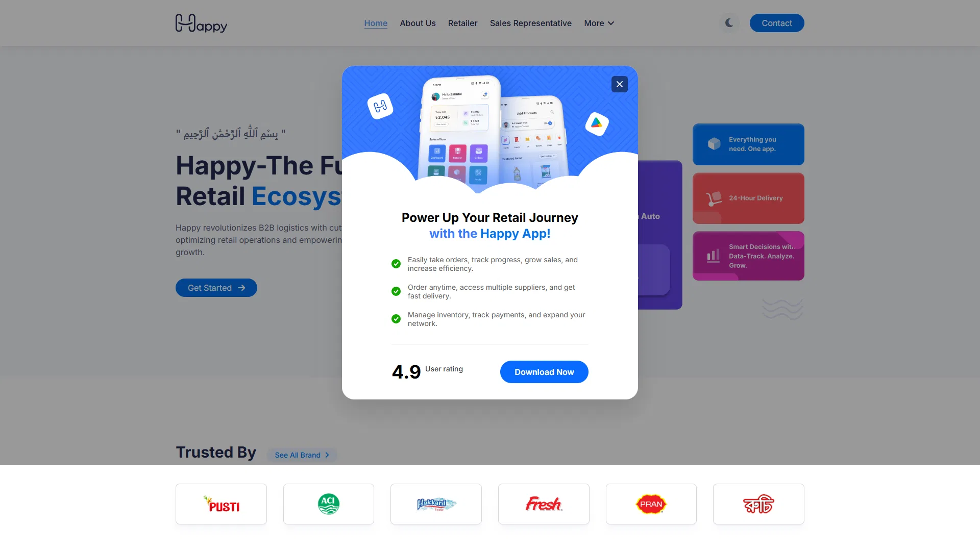 Happy — FMCG Distribution Management Platform