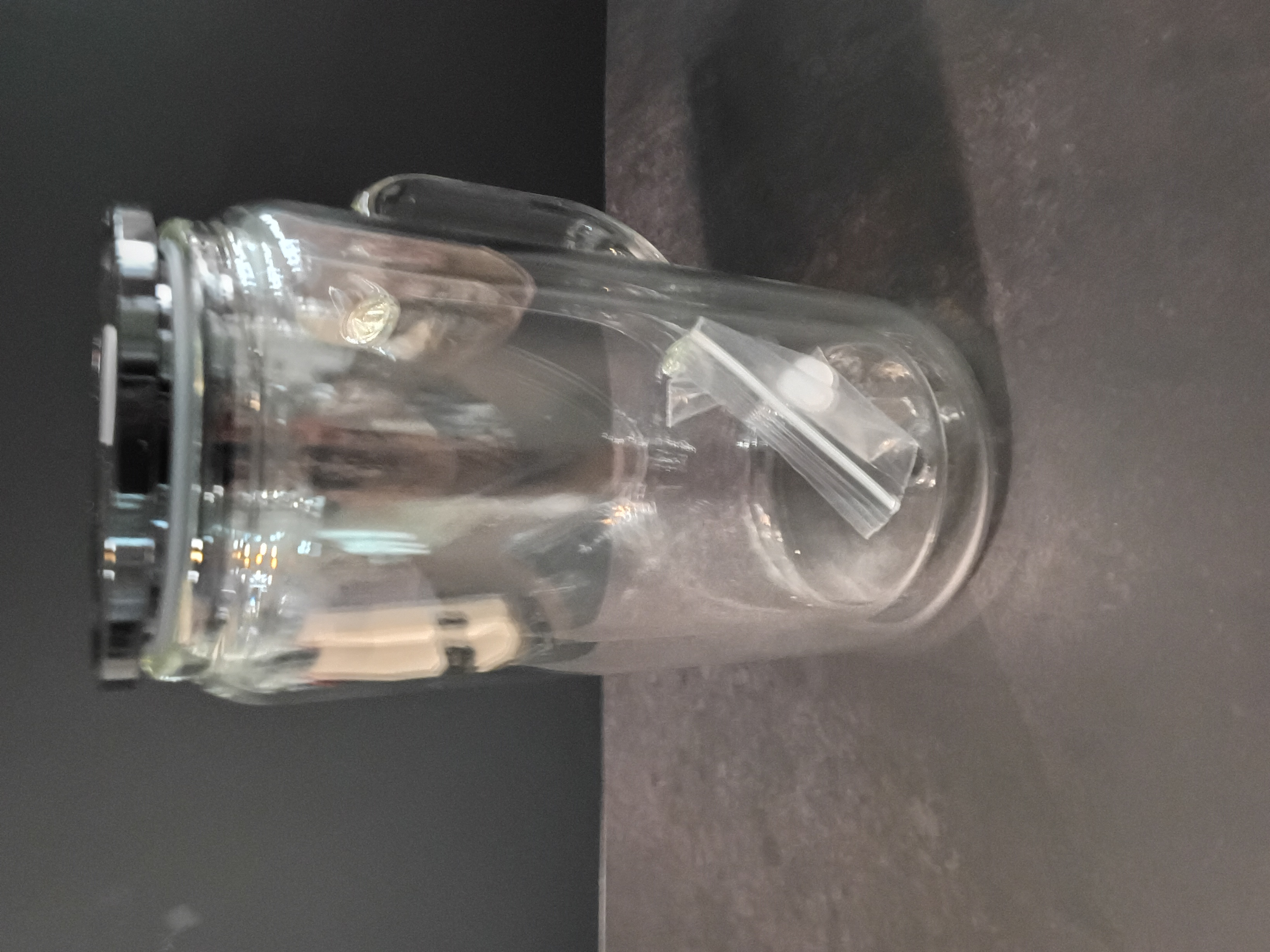 16 oz Glass with handle Snowglobe Cup