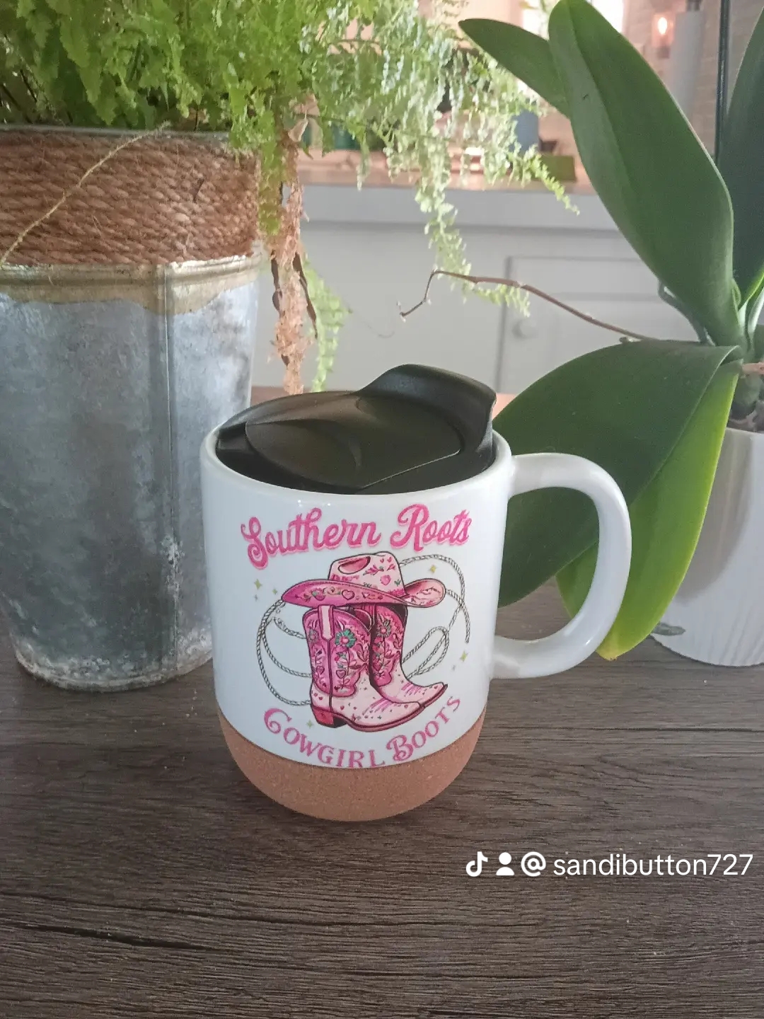 15 oz Western Design Insulated Ceramic Cup