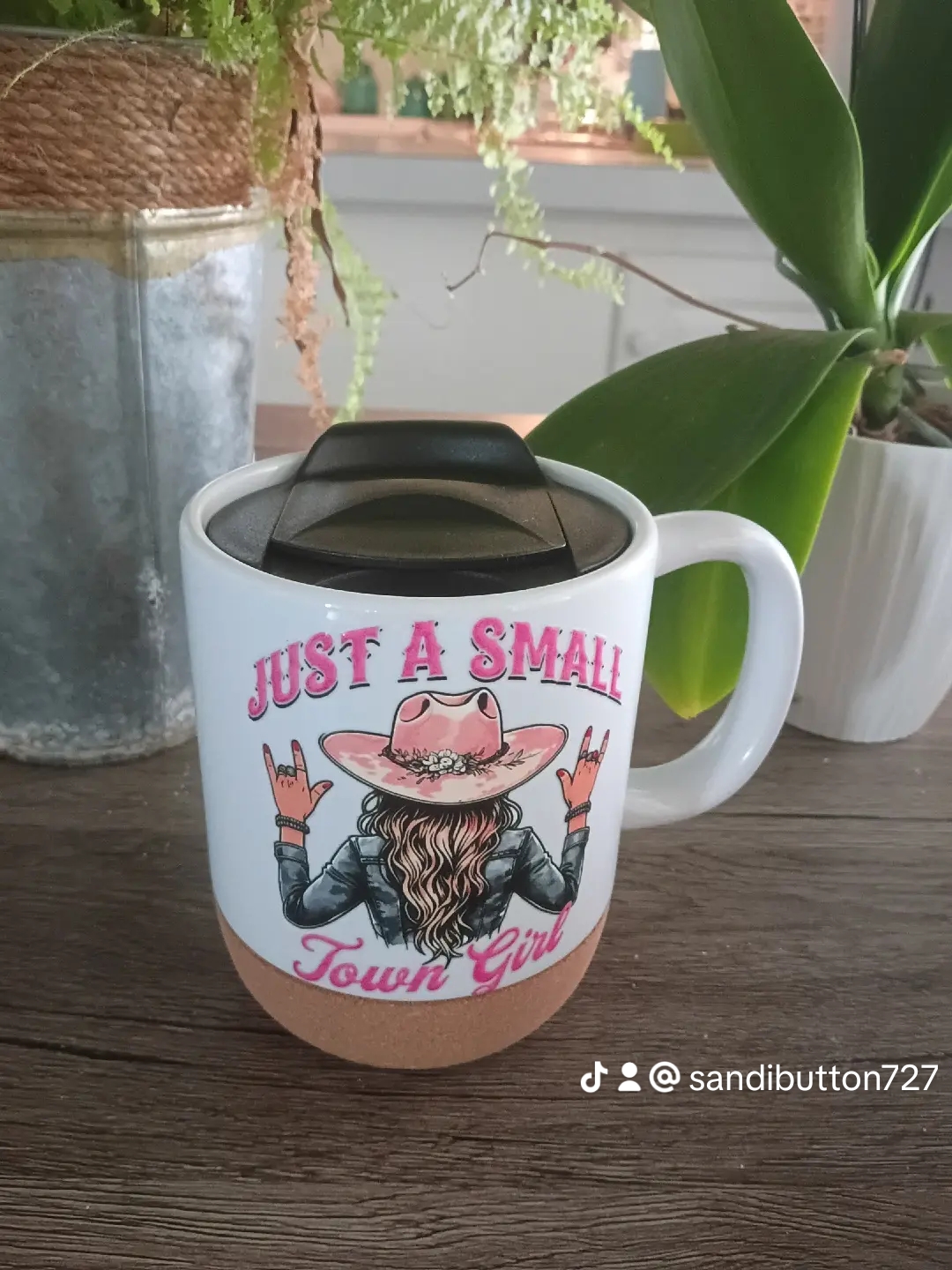 15 oz Western Design Ceramic Insulated Coffee Cup