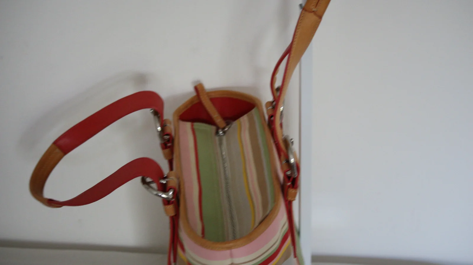 COACH SOHO TWIN STRIPE SMALL TOTE BAG
